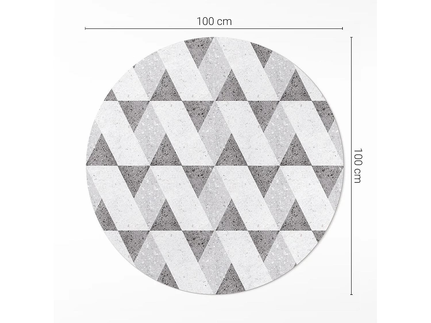 Tapis vinyle pour la maison, Moquette d'intérieur Carreaux de pierre géométriques 100 cm