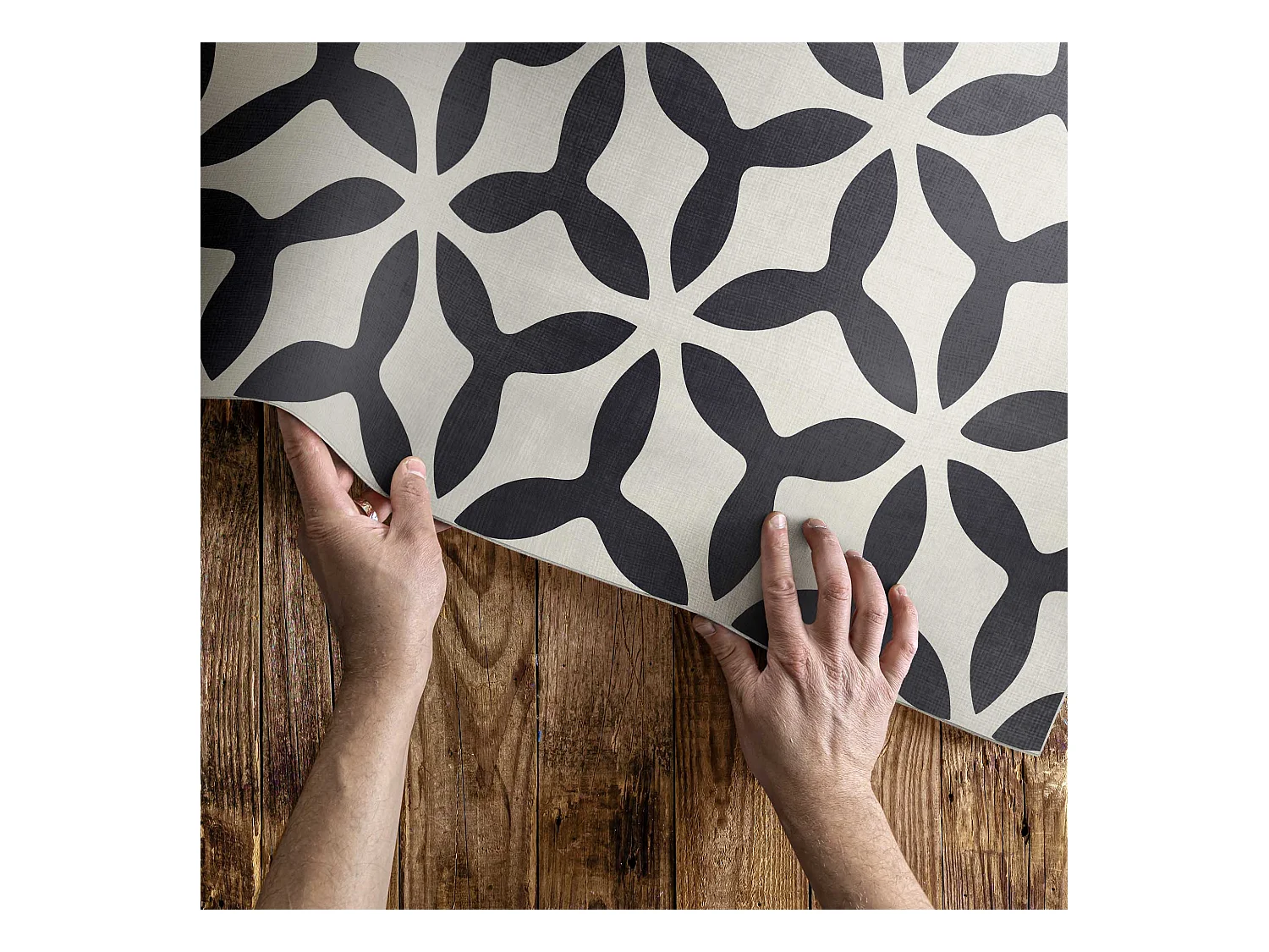 Tapis vinyle pour la maison, Moquette d'intérieur Motif géométrique moderne - 120x180 cm