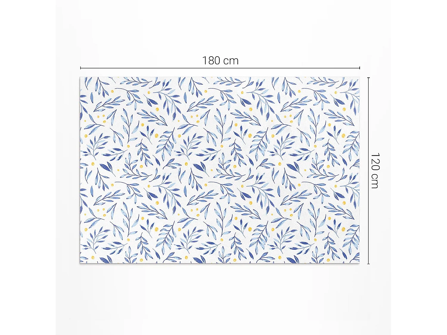 Tapis vinyle pour la maison, Moquette d'intérieur Brindilles, feuilles, pois bohèmes - 120x180 cm