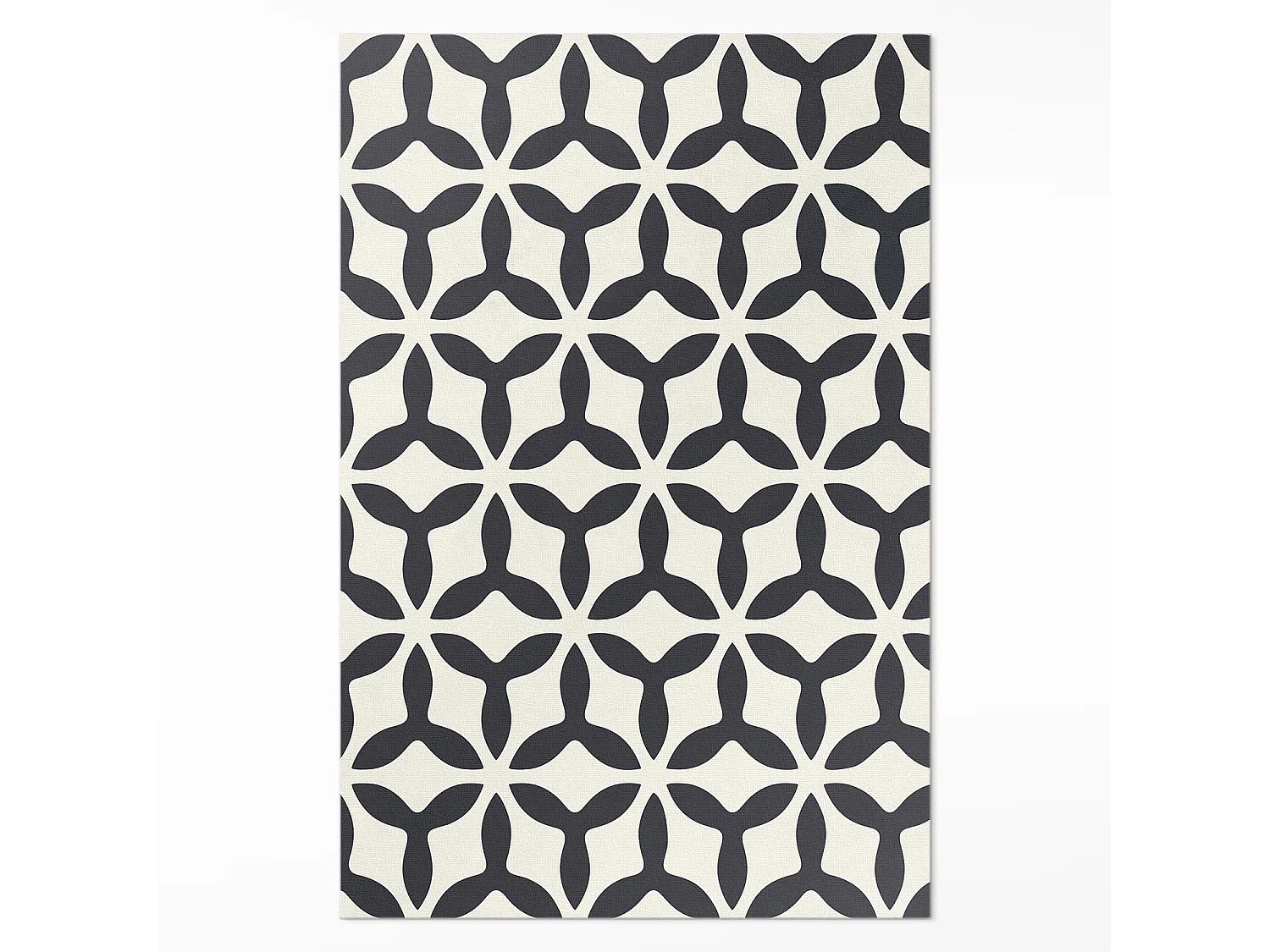 Tapis vinyle pour la maison, Moquette d'intérieur Motif géométrique moderne - 80x120 cm