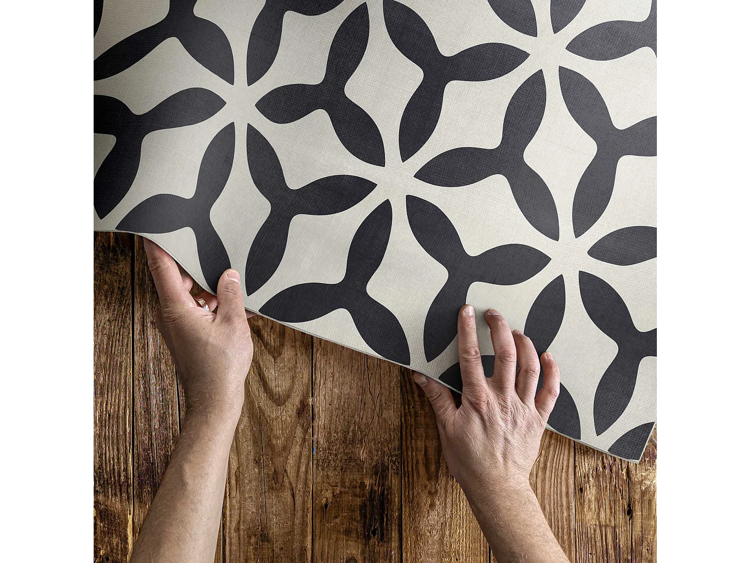 Vinylteppich für Zuhause, Innenteppich Modernes geometrisches Muster – 80x120 cm