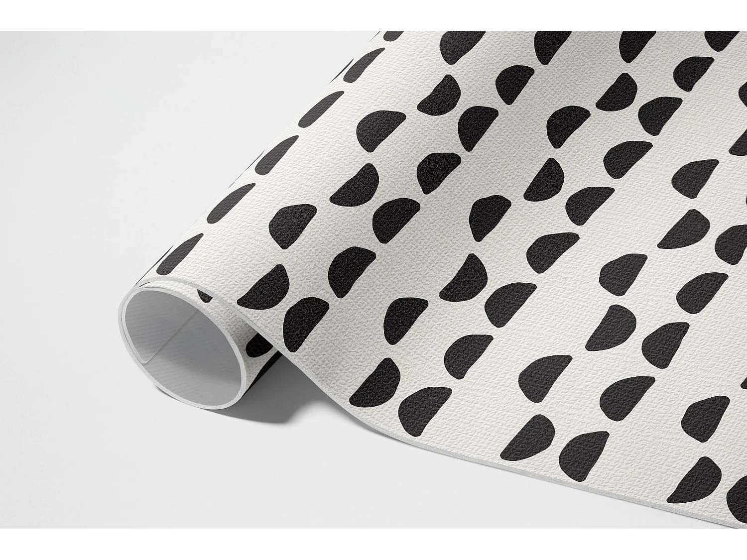 Tapis vinyle pour la maison, Moquette d'intérieur Motif bohème de croissants irréguliers - 80x120 cm