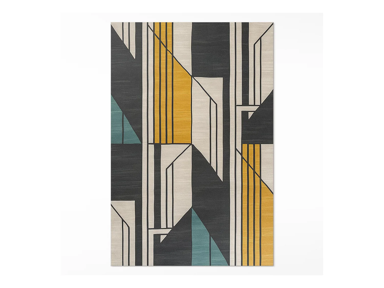 Tapis vinyle pour la maison, Moquette d'intérieur Abstraction géométrique - 100x150 cm