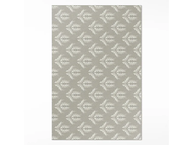 Vinylteppich für zu Hause, Innenteppich. Normales Modell mit Pflanzenornamenten – 80 x 120 cm