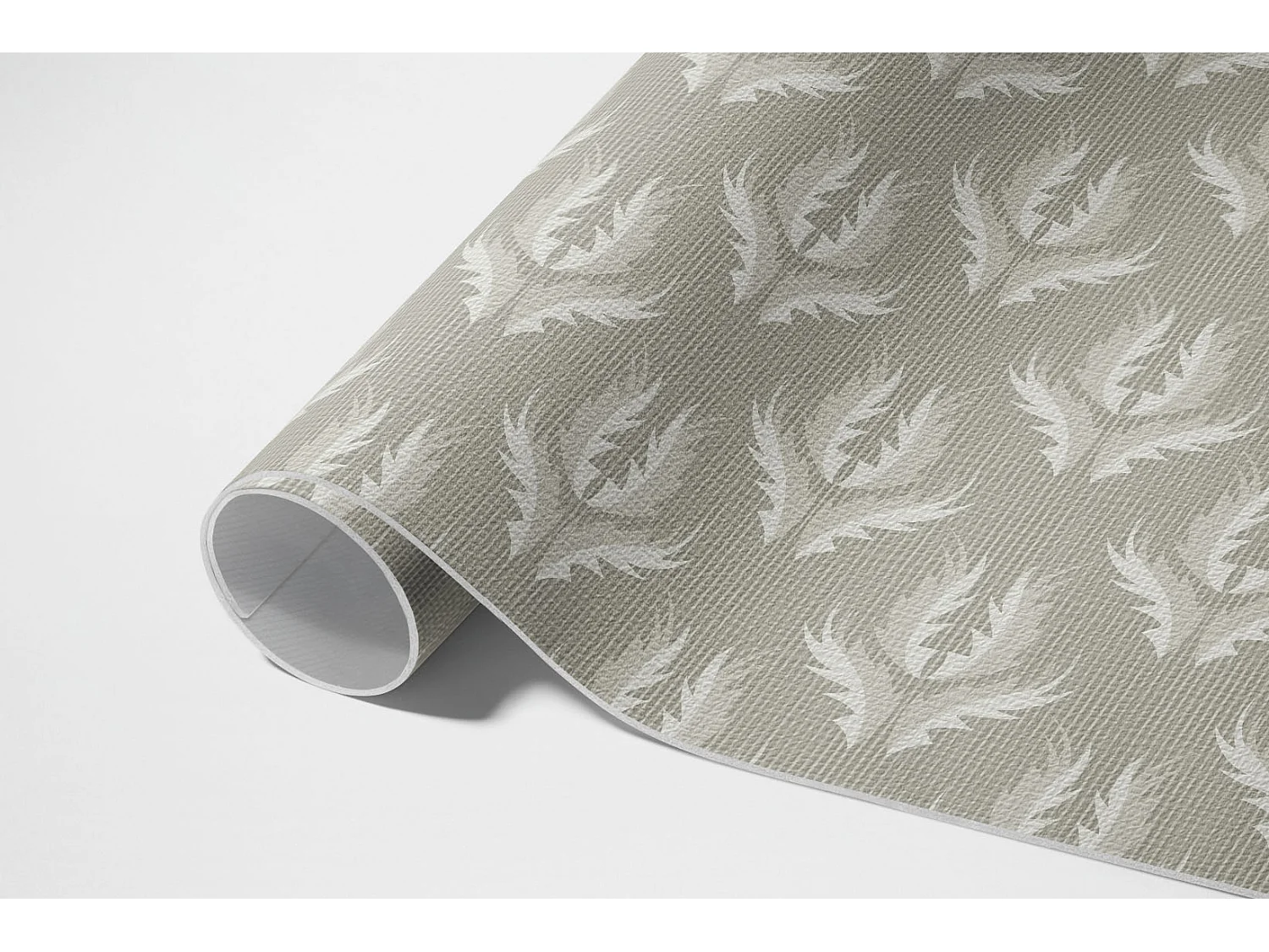 Vinylteppich für zu Hause, Innenteppich. Normales Modell mit Pflanzenornamenten – 80 x 120 cm