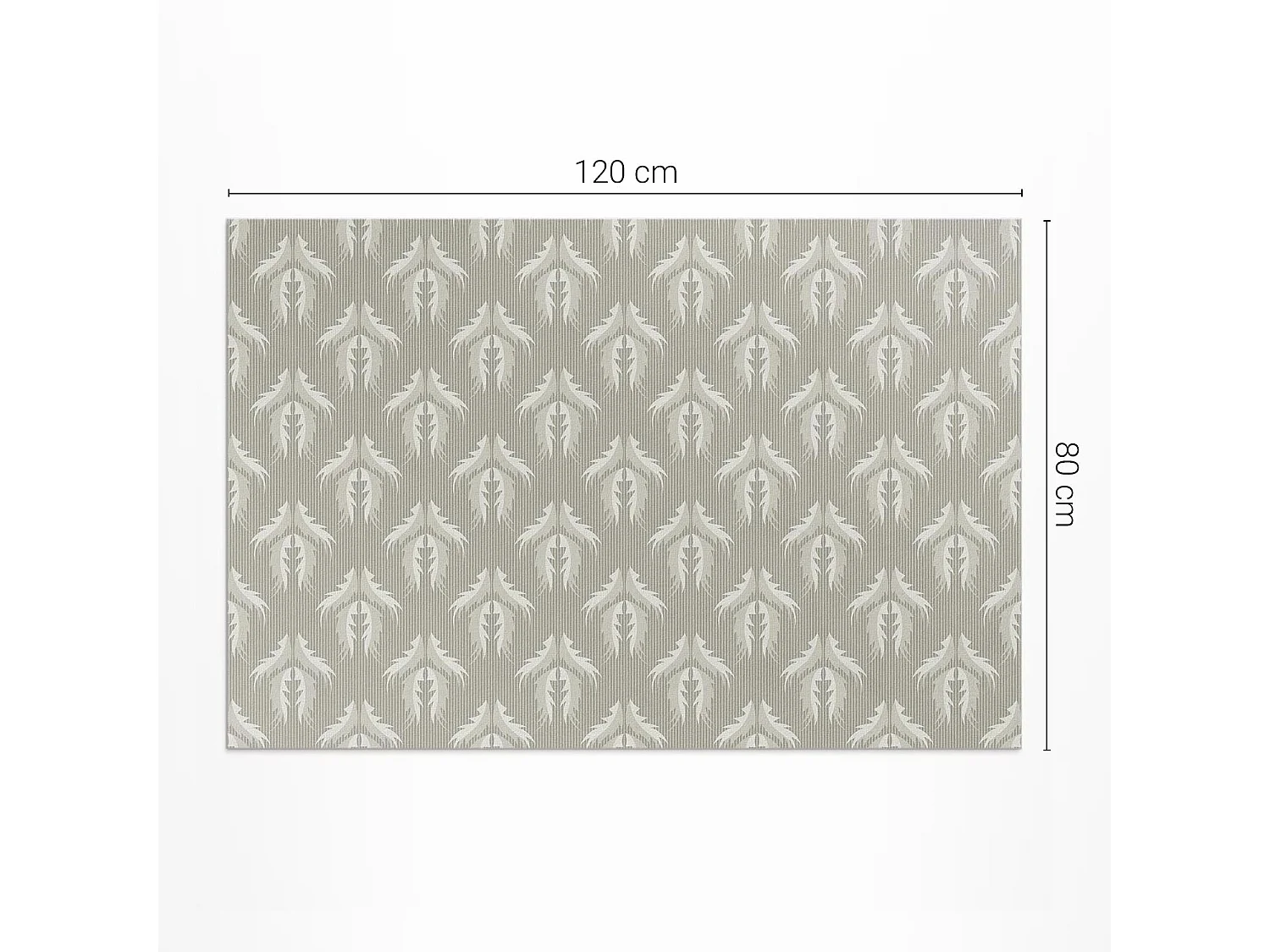 Tapis vinyle pour la maison, Moquette d'intérieur Modèle régulier d’ornements végétaux - 80x120 cm