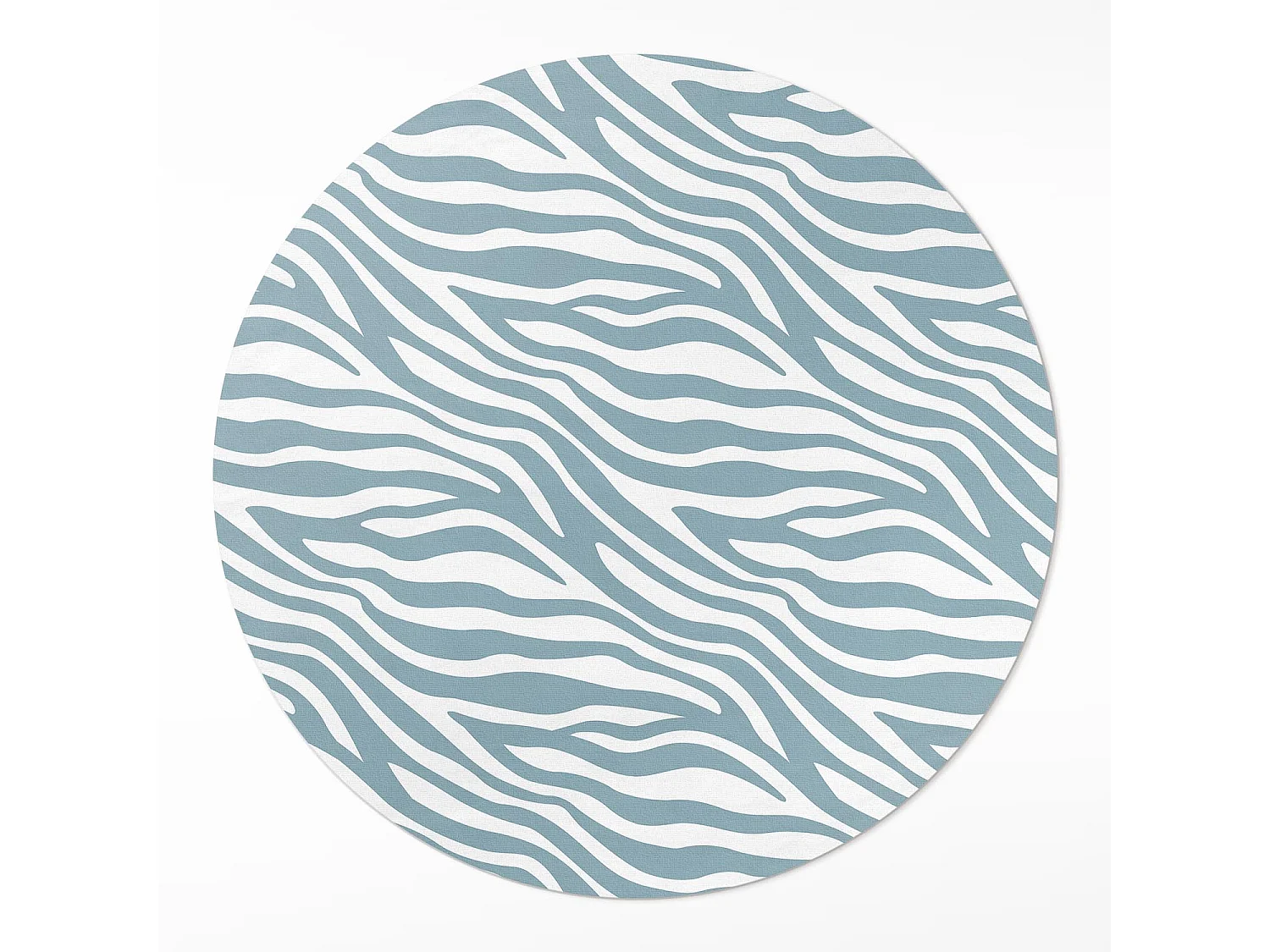 Vinyltapijt voor thuis, Binnentapijt Abstracte boho golven in pastelblauw 80 cm