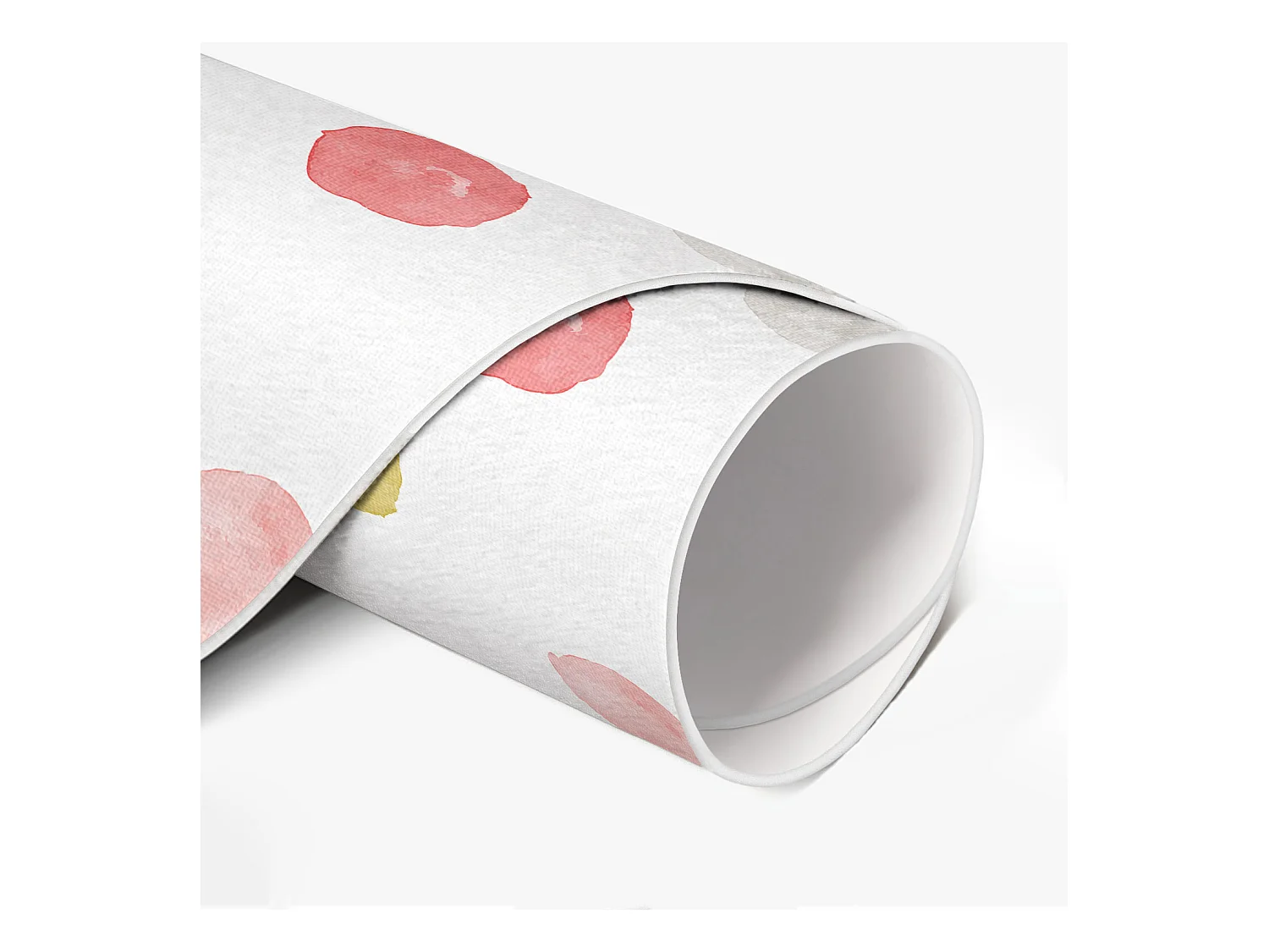 Vinylteppich für Zuhause, Innenteppich, bemalte Boho-Aquarellpunkte, 140 cm