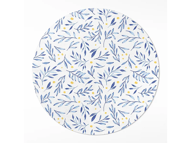 Vinyltapijt voor thuis, binnentapijt Subtiele aquareltakjes bladeren boho stippen 100 cm