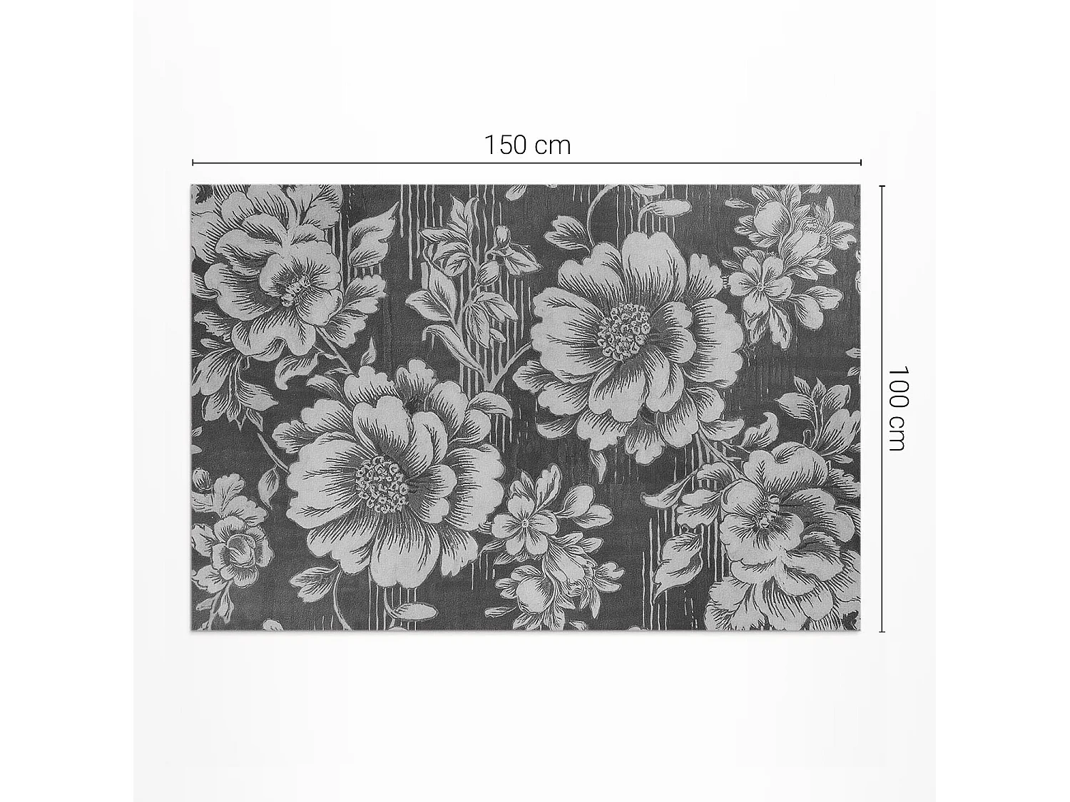 Tapis vinyle pour la maison, Moquette d'intérieur De subtils accents floraux - 100x150 cm