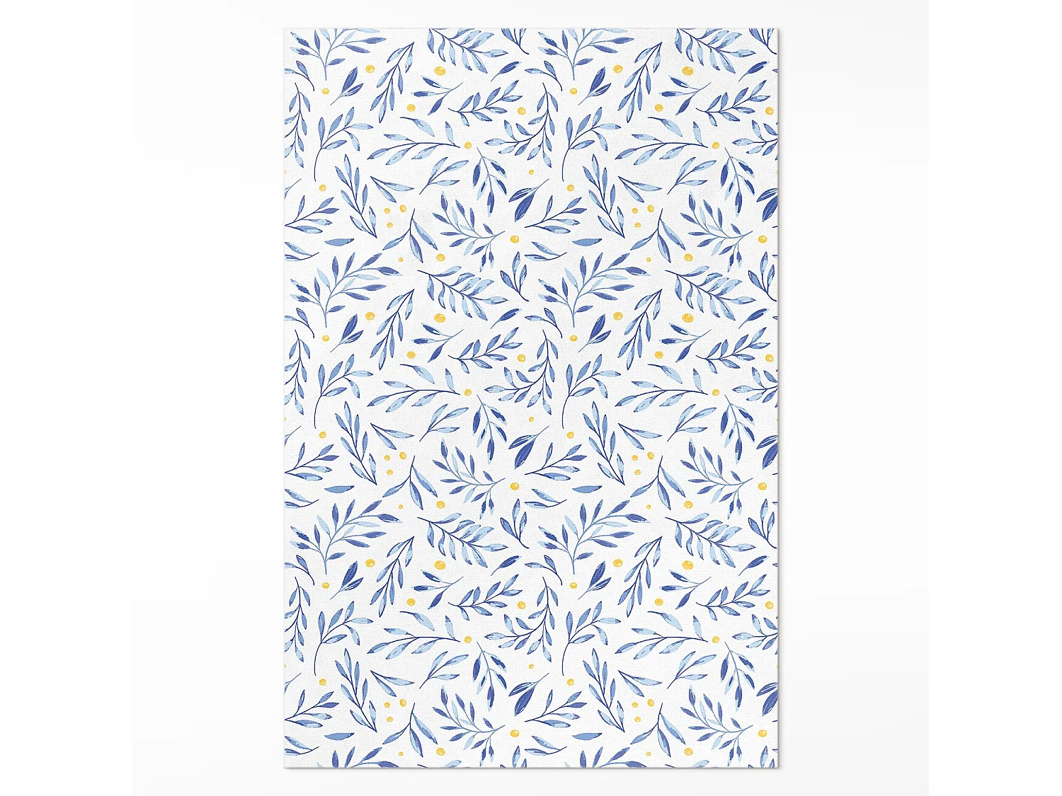 Tapis vinyle pour la maison, Moquette d'intérieur Brindilles, feuilles, pois bohèmes - 80x120 cm