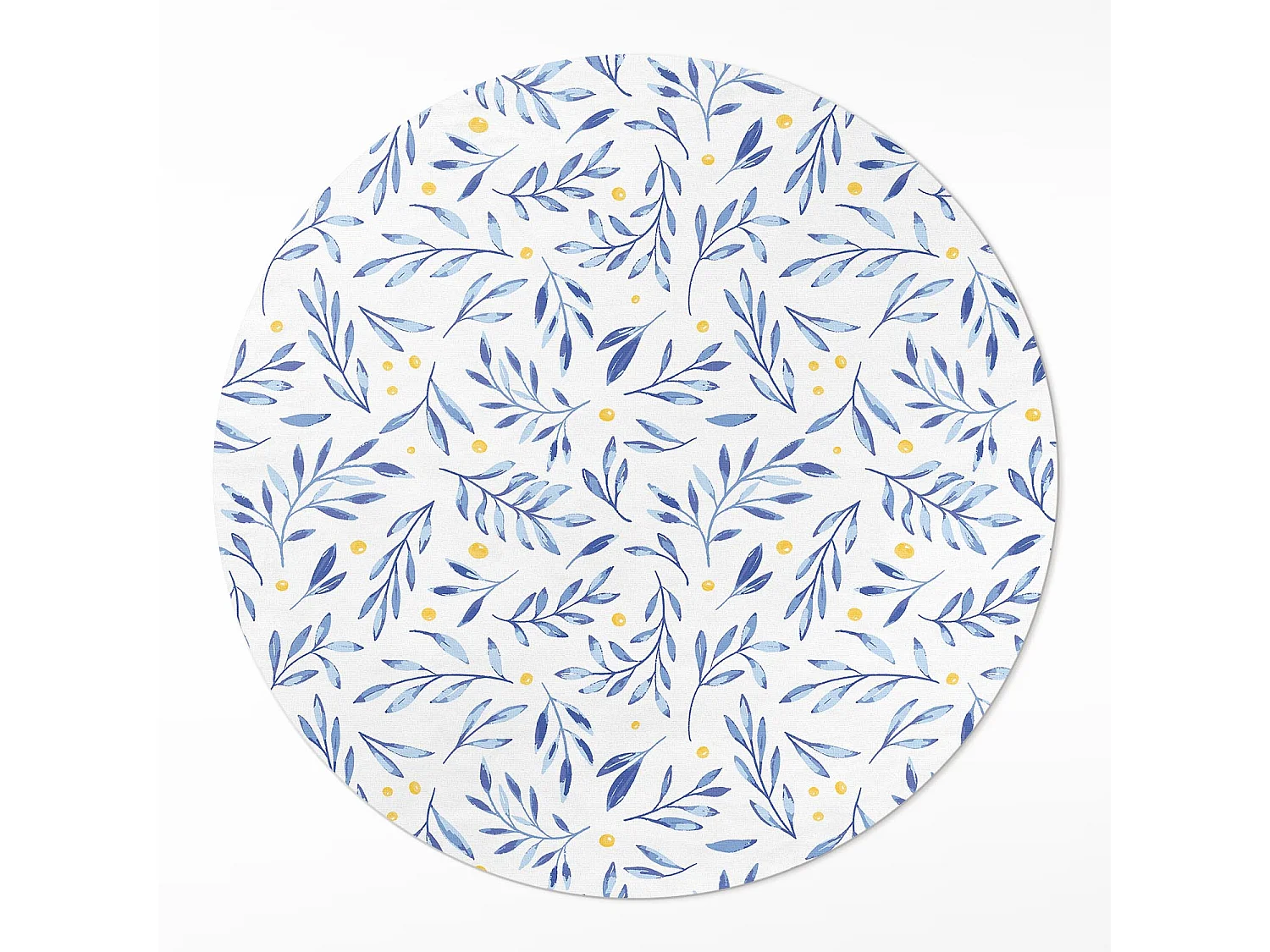 Vinyltapijt voor thuis, binnentapijt Subtiele aquareltakjes bladeren boho stippen 120 cm