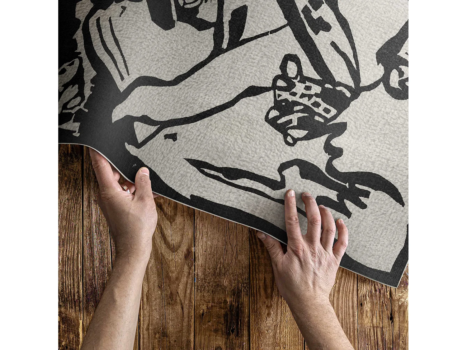 Vinylteppich für Zuhause, Innenteppich Komposition von Wassily Kandinsky – 80x120 cm