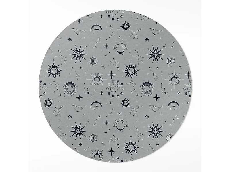 Vinyl-Teppich für Zuhause, Innenteppich, Weltraum, Monde, Sonnen, Sterne, Vintage, 70 cm