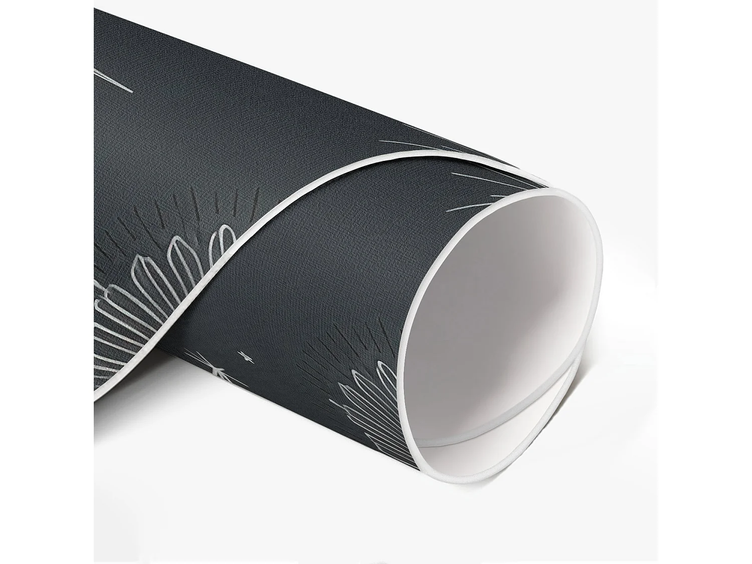 Tapis vinyle pour la maison, Moquette d'intérieur Illustration des étoiles et des lunes de l'espace et de l'astrologie 90 cm