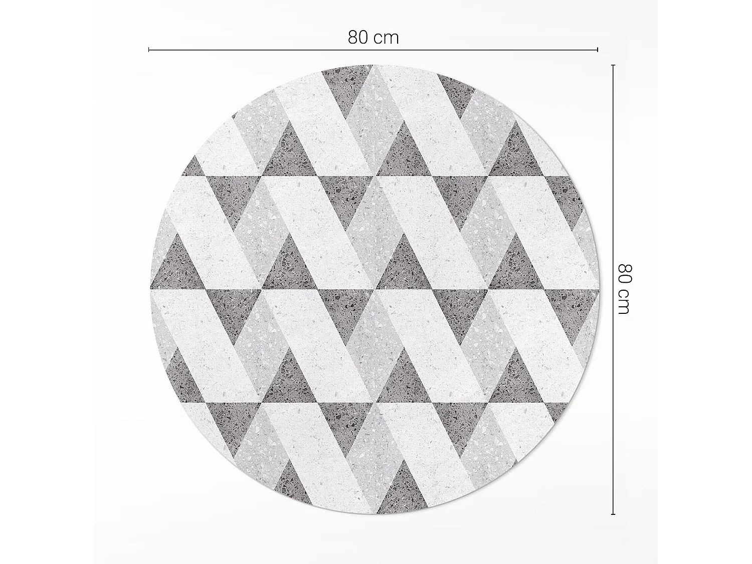 Tapis vinyle pour la maison, Moquette d'intérieur Carreaux de pierre géométriques 80 cm