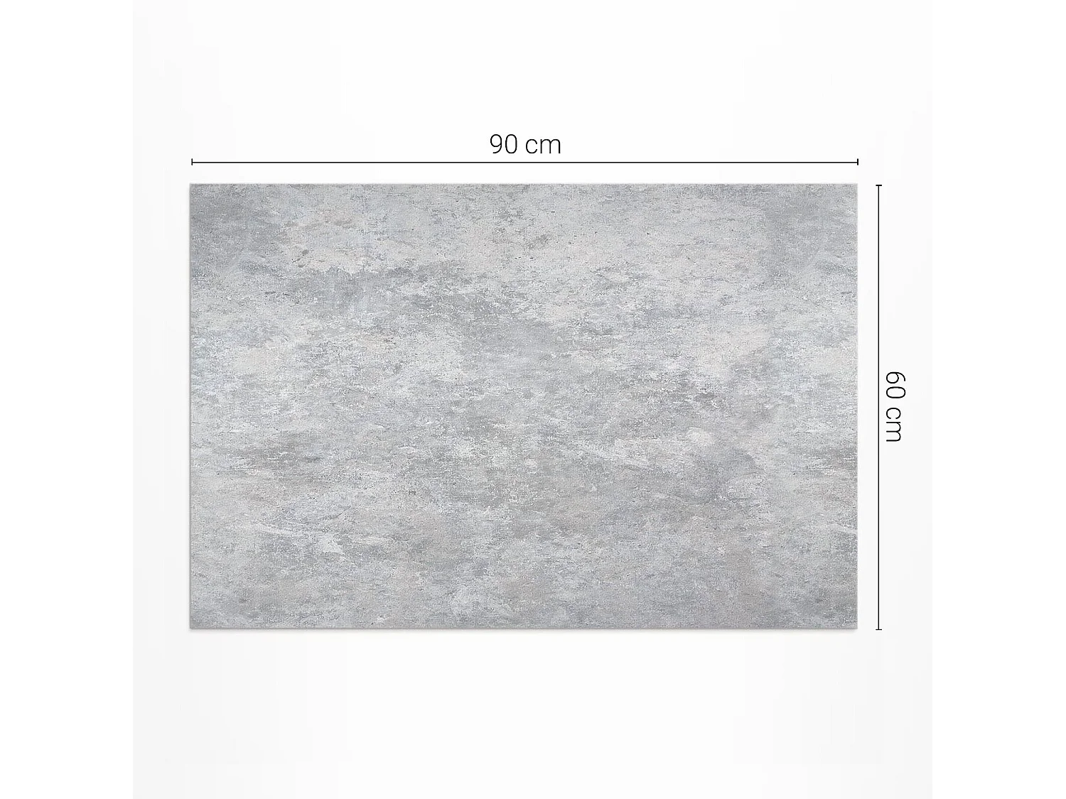 Tapis vinyle pour la maison, Moquette d'intérieur Texture de pierre de mur en béton - 60x90 cm