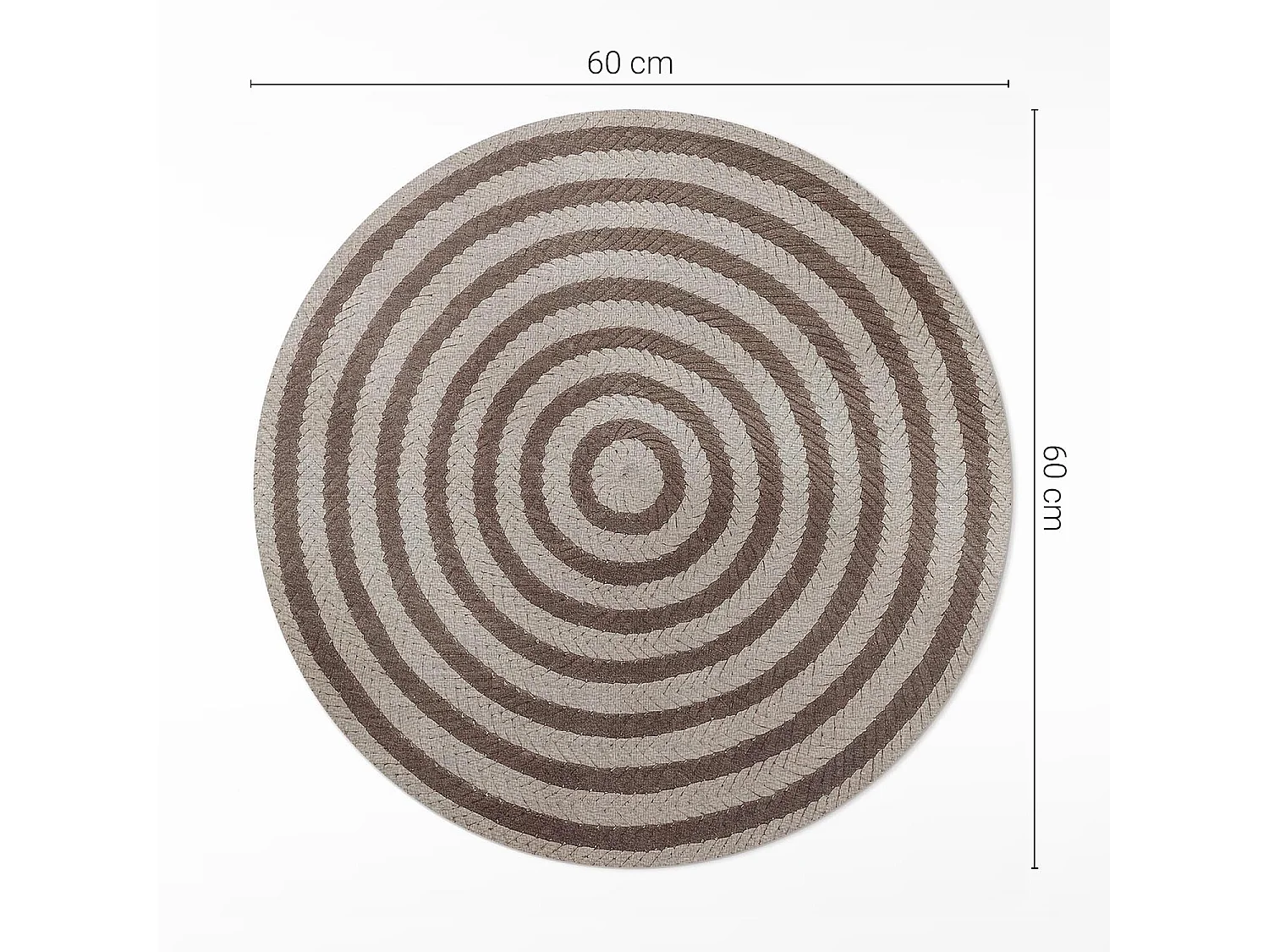 Tapis vinyle pour la maison, Moquette d'intérieur Imitation de ficelle tressée 60 cm