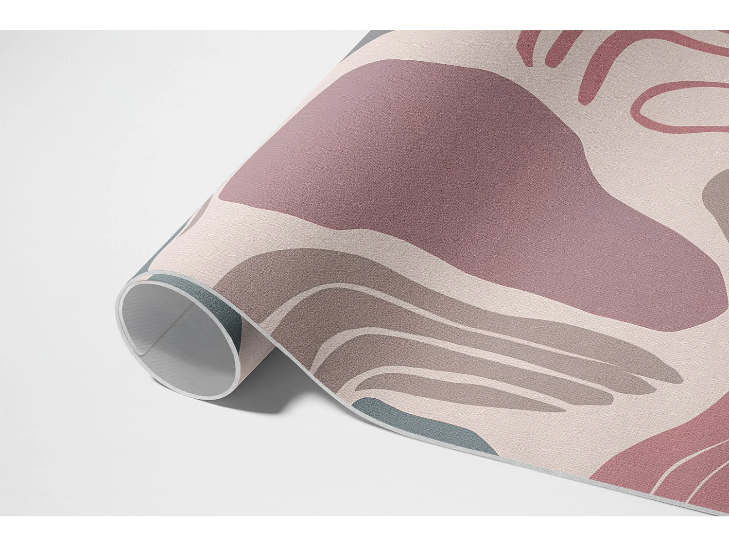 Vinylteppich für Zuhause, Innenteppich Boho abstrakte Flecken in Pastellformen – 140x210 cm