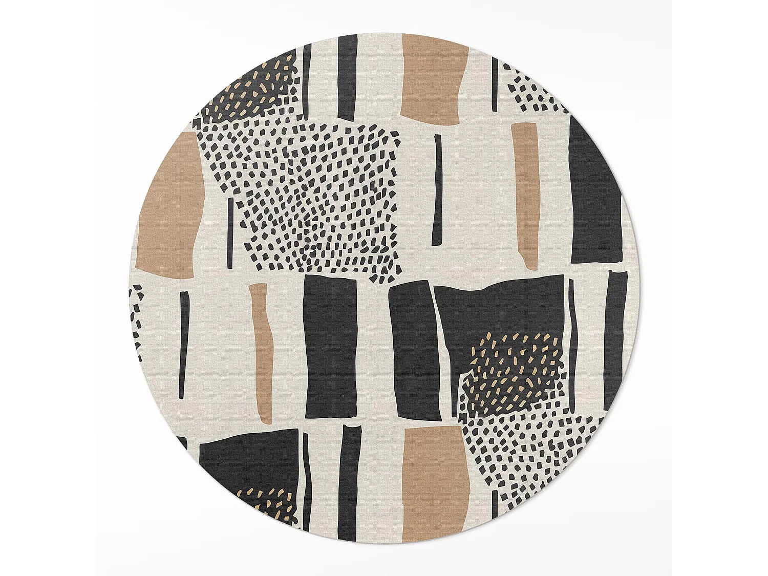 Tapis vinyle pour la maison, Moquette d'intérieur Composition abstraite de taches de style bohème artistique 120 cm