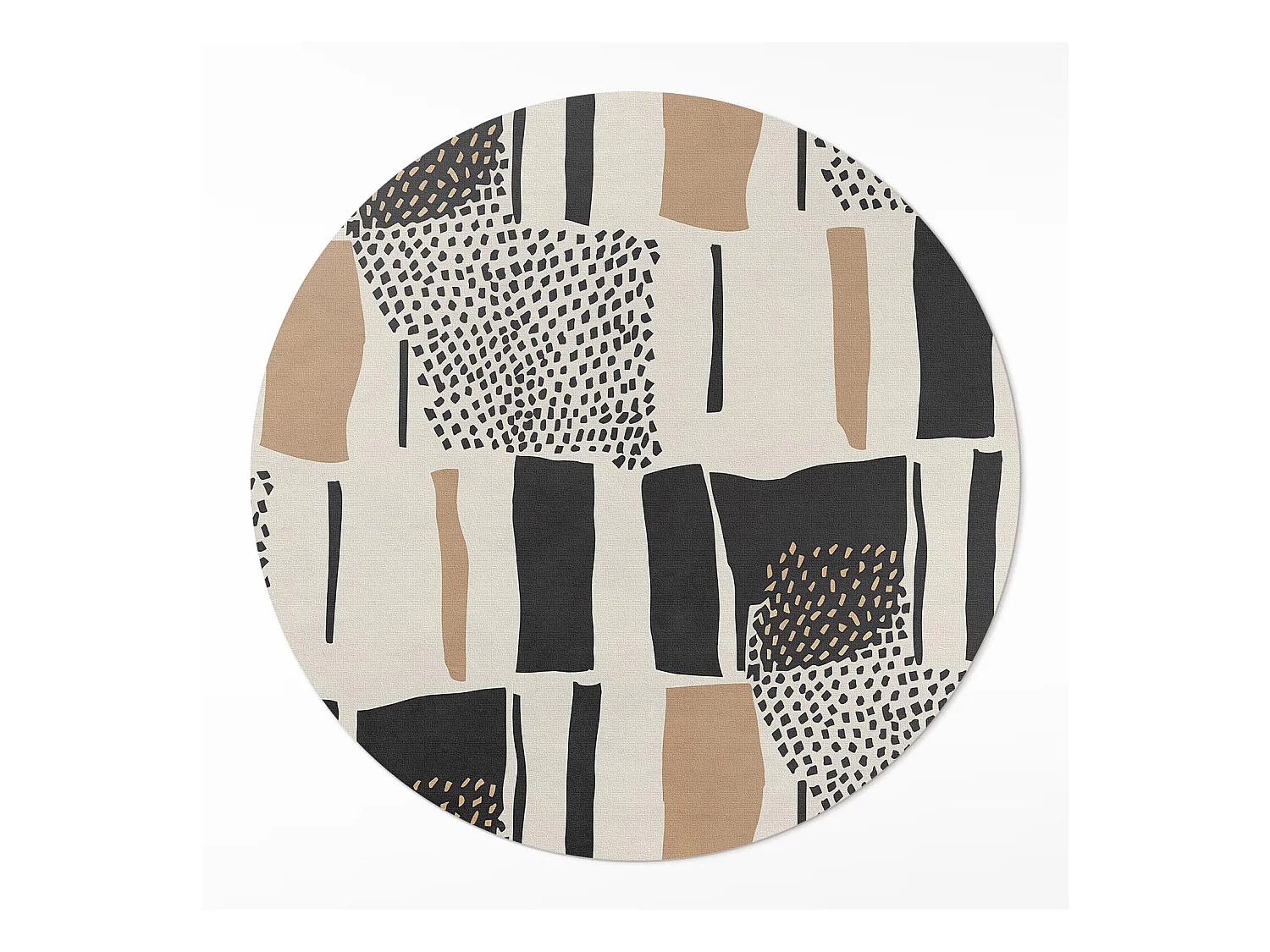 Tapis vinyle pour la maison, Moquette d'intérieur Composition abstraite de taches de style bohème artistique 120 cm