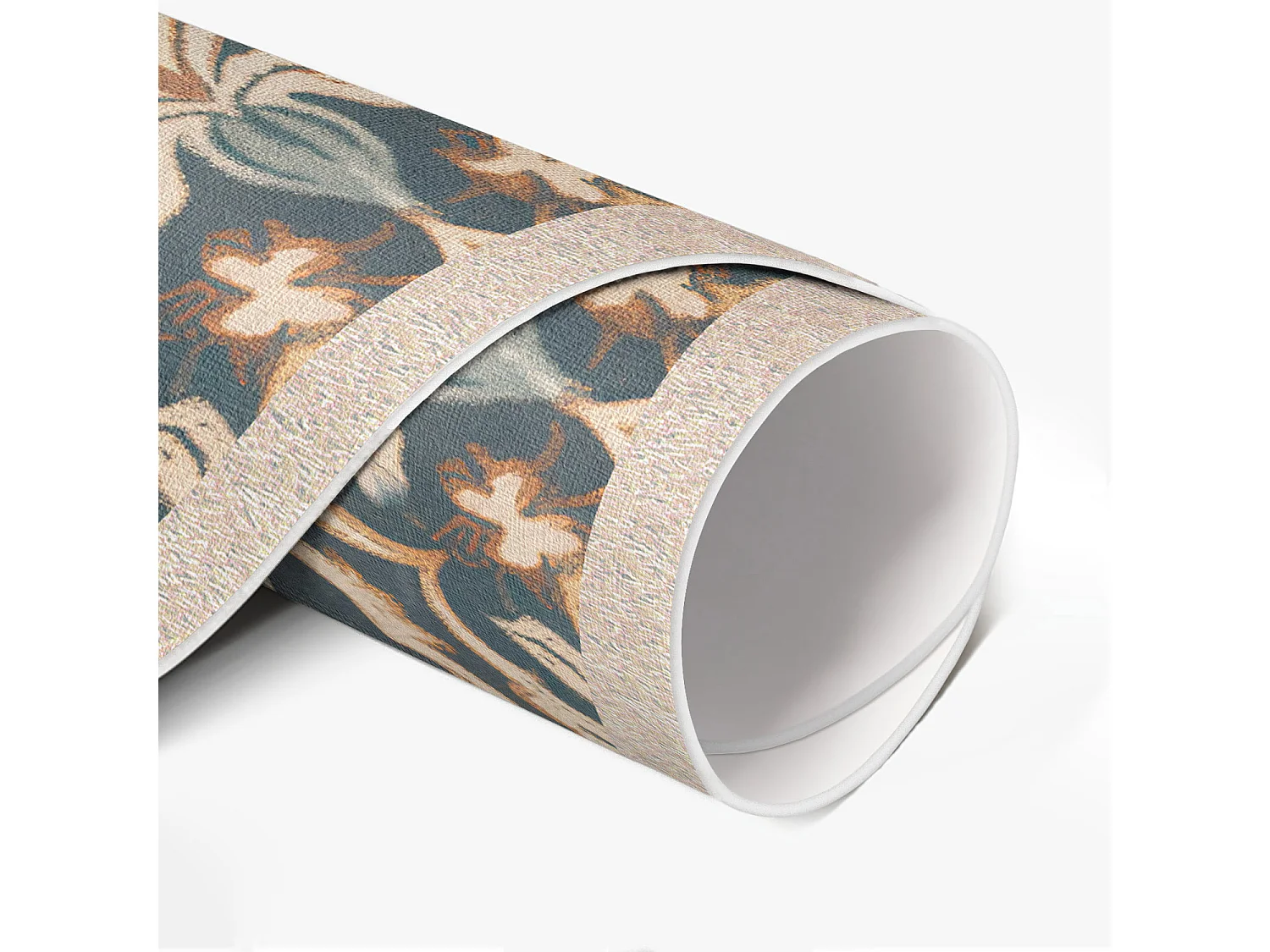 Vinyl-Teppich für Zuhause, Innenteppich, Pflanzendekoration, Vintage-Ornament im alten Stil, 150 cm