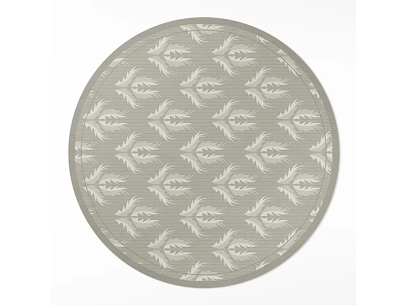 Vinylteppich für Zuhause, Innenteppich Pflanzenornamente regelmäßiges Muster 60 cm