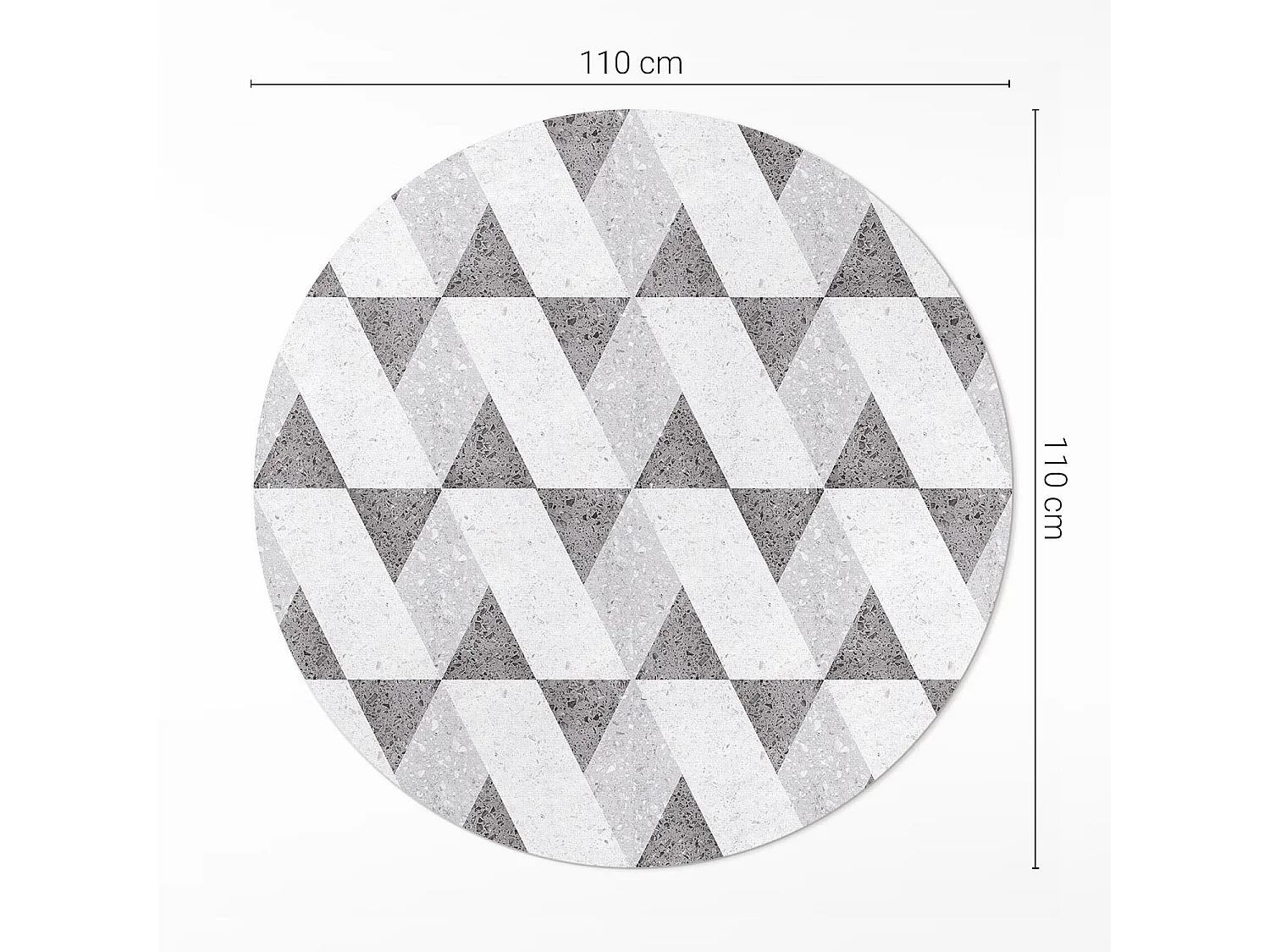 Tapis vinyle pour la maison, Moquette d'intérieur Carreaux de pierre géométriques 110 cm