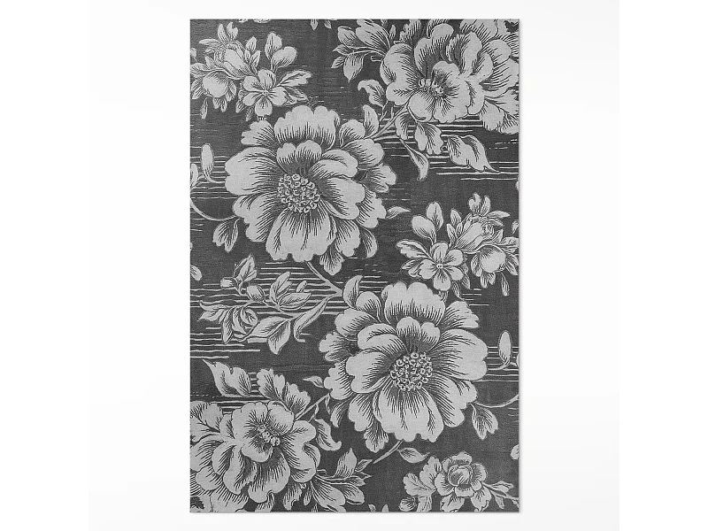 Vinylteppich für Zuhause, Innenteppich Dezente florale Akzente – 140x210 cm