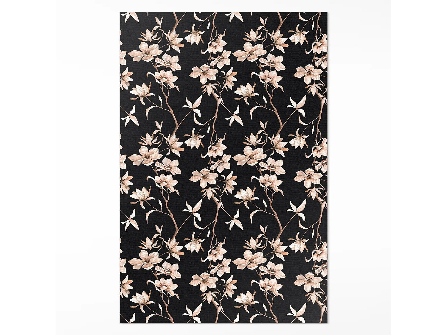 Vinyltapijt voor thuis, Tapijt voor interieur Heldere bloemen op takken - 140x210 cm