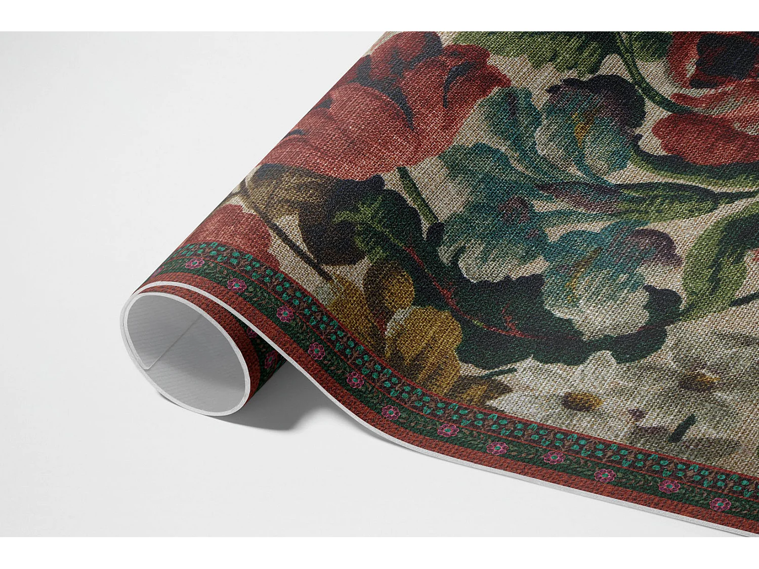 Tapis vinyle pour la maison, Moquette d'intérieur Motif floral délicat - 150x225 cm