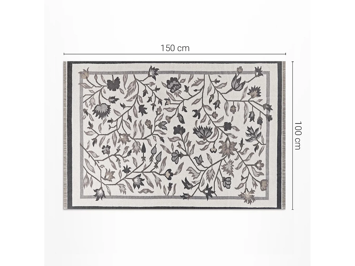 Vinylteppich für Zuhause, Innenteppich Minimalistische Pflanzen – 100x150 cm