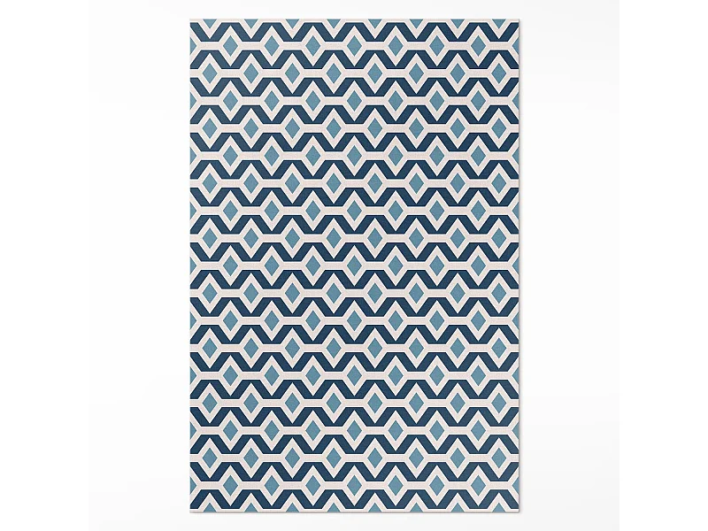 Vinylteppich für Zuhause, Innenteppich mit geometrischem Muster – 150 x 225 cm