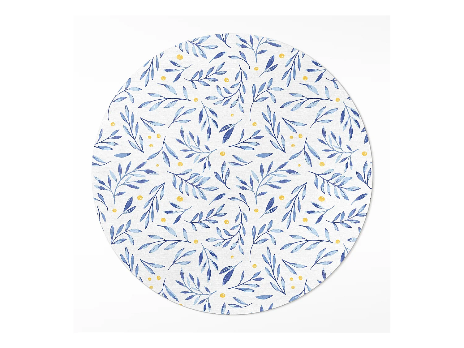 Tapis vinyle pour la maison, Moquette d'intérieur Brindilles aquarelles subtiles, feuilles, points bohèmes 90 cm