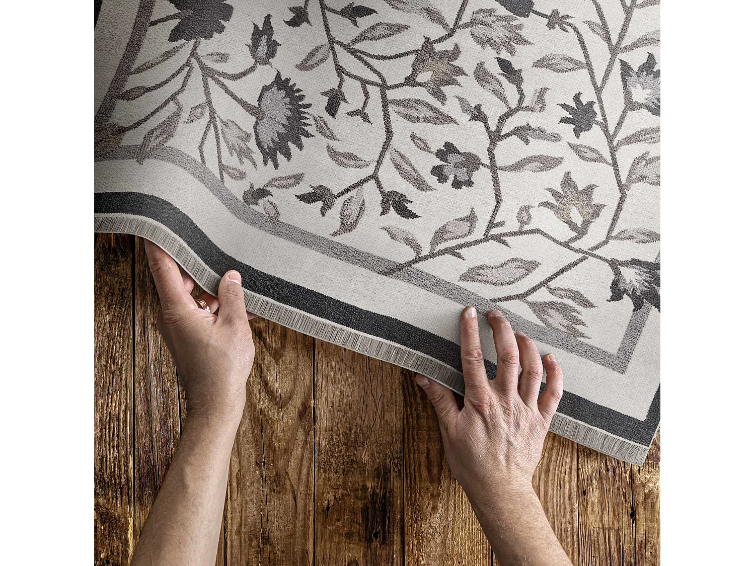 Tapis vinyle pour la maison, Moquette d'intérieur Plantes minimalistes - 60x90 cm