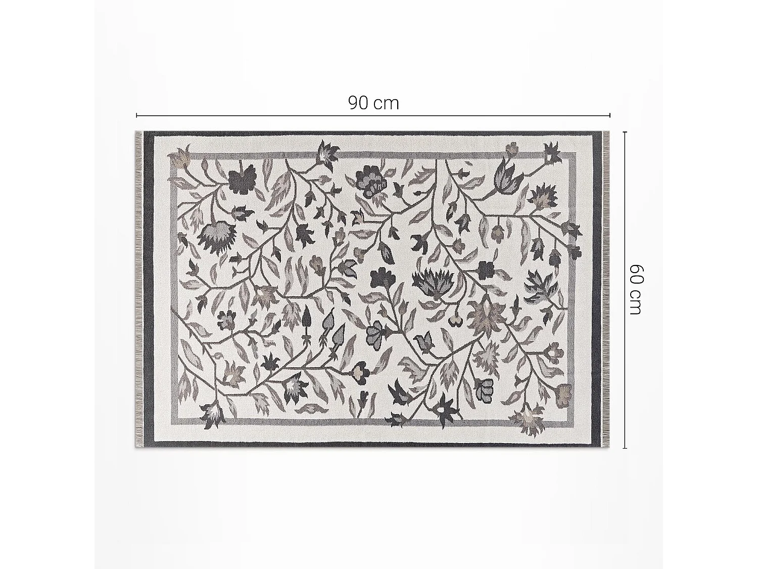 Tapis vinyle pour la maison, Moquette d'intérieur Plantes minimalistes - 60x90 cm