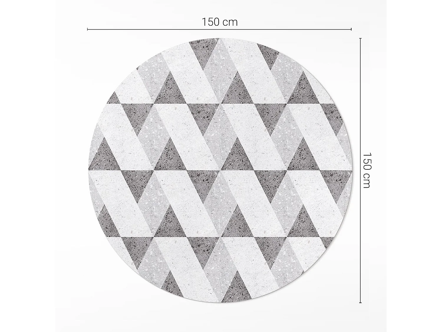 Tapis vinyle pour la maison, Moquette d'intérieur Carreaux de pierre géométriques 150 cm