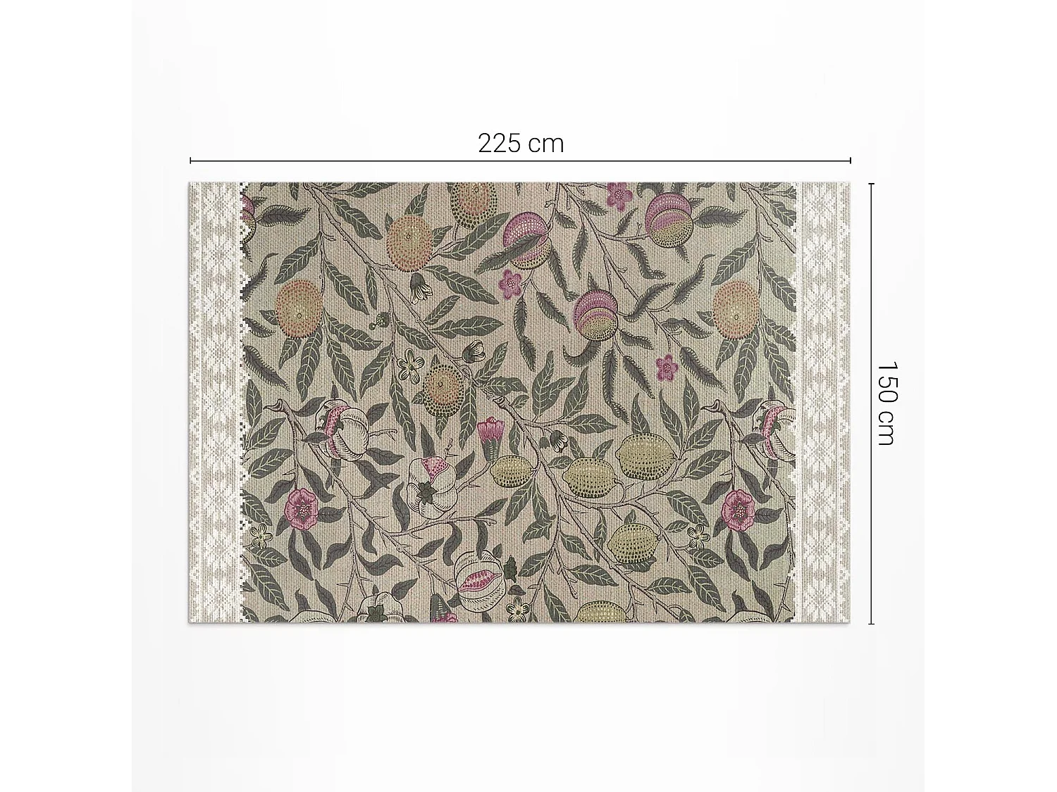 Tapis vinyle pour la maison, Moquette d'intérieur Fruits William Morris - 150x225 cm
