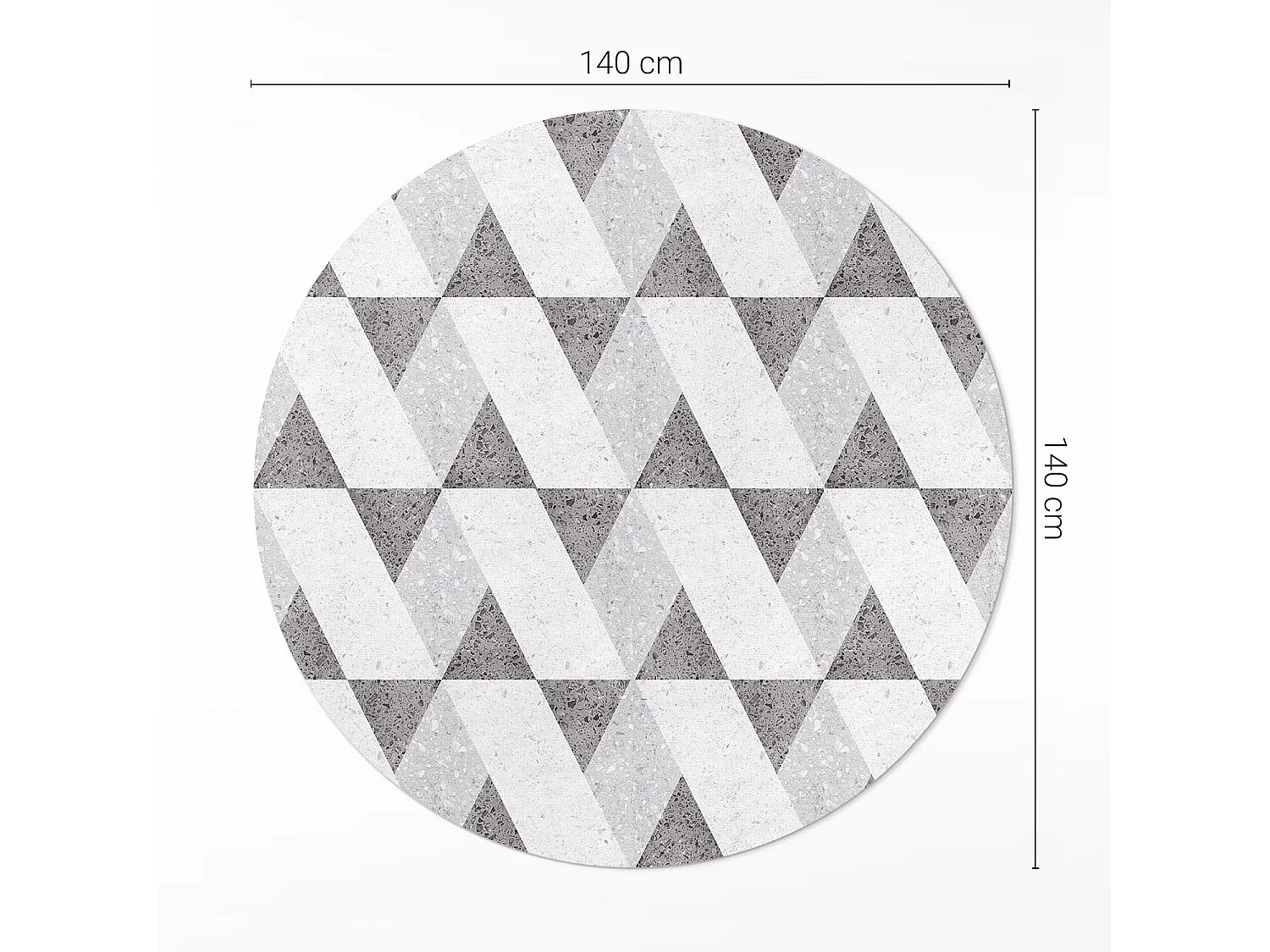 Tapis vinyle pour la maison, Moquette d'intérieur Carreaux de pierre géométriques 140 cm