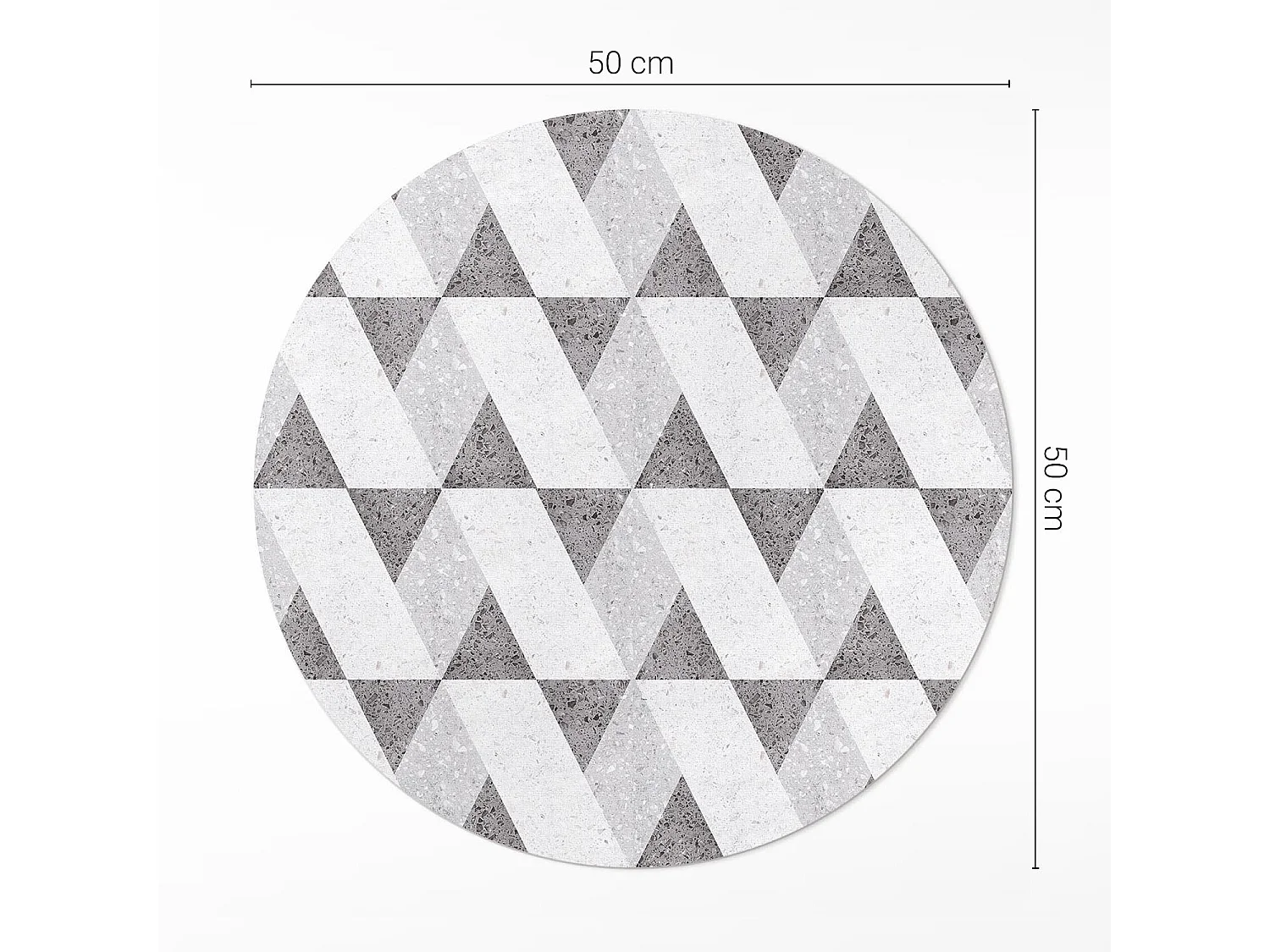 Tapis vinyle pour la maison, Moquette d'intérieur Carreaux de pierre géométriques 50 cm