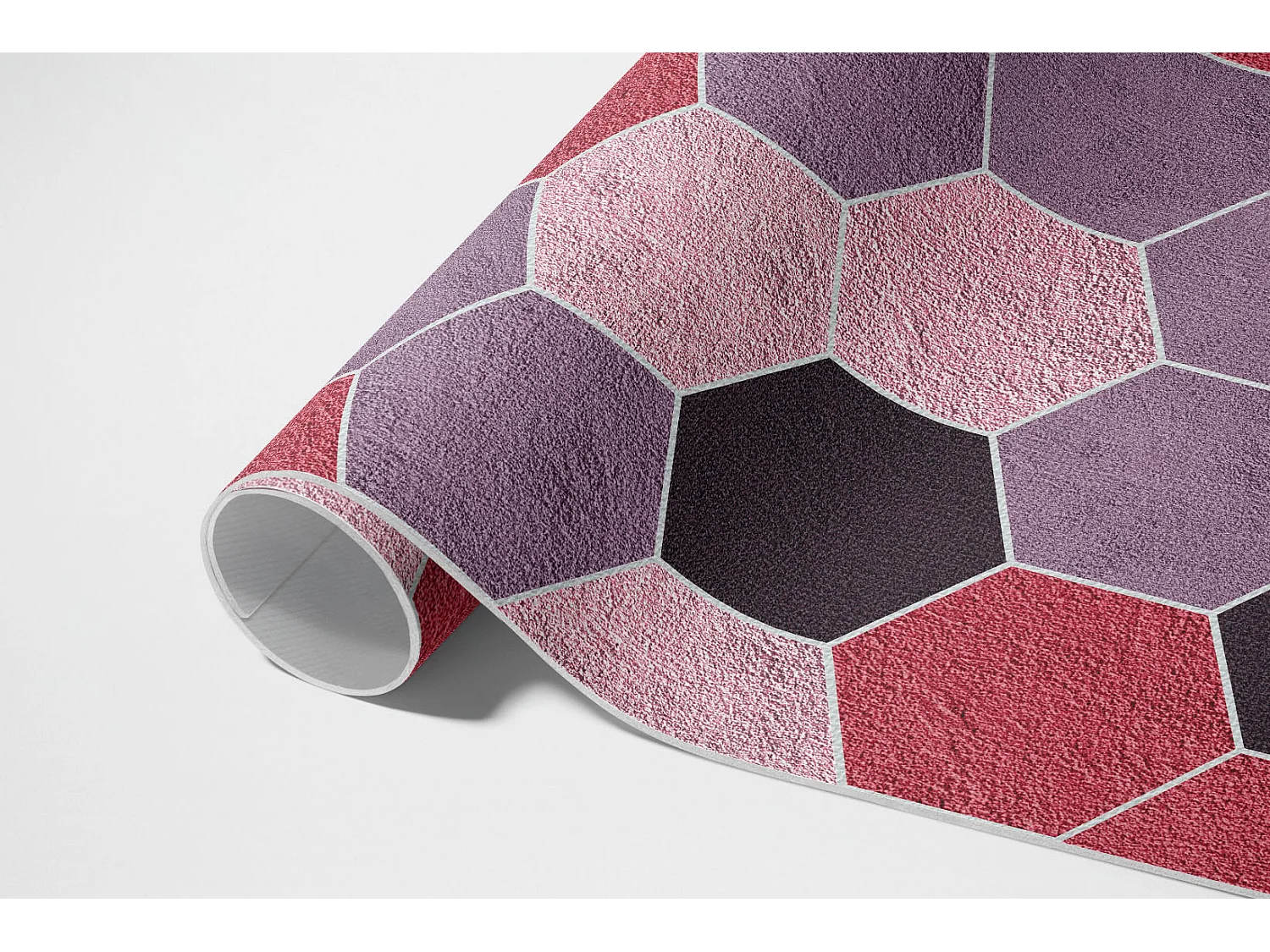 Vinylteppich für Zuhause, Innenteppich, regelmäßiges geometrisches Muster – 80 x 120 cm