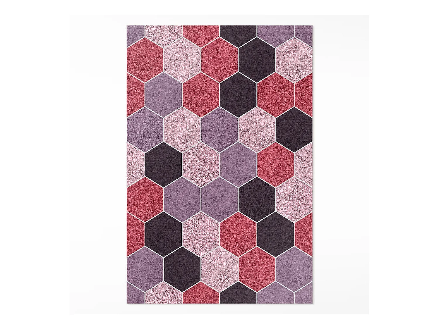 Tapis vinyle pour la maison, Moquette d'intérieur Motif géométrique régulier - 100x150 cm