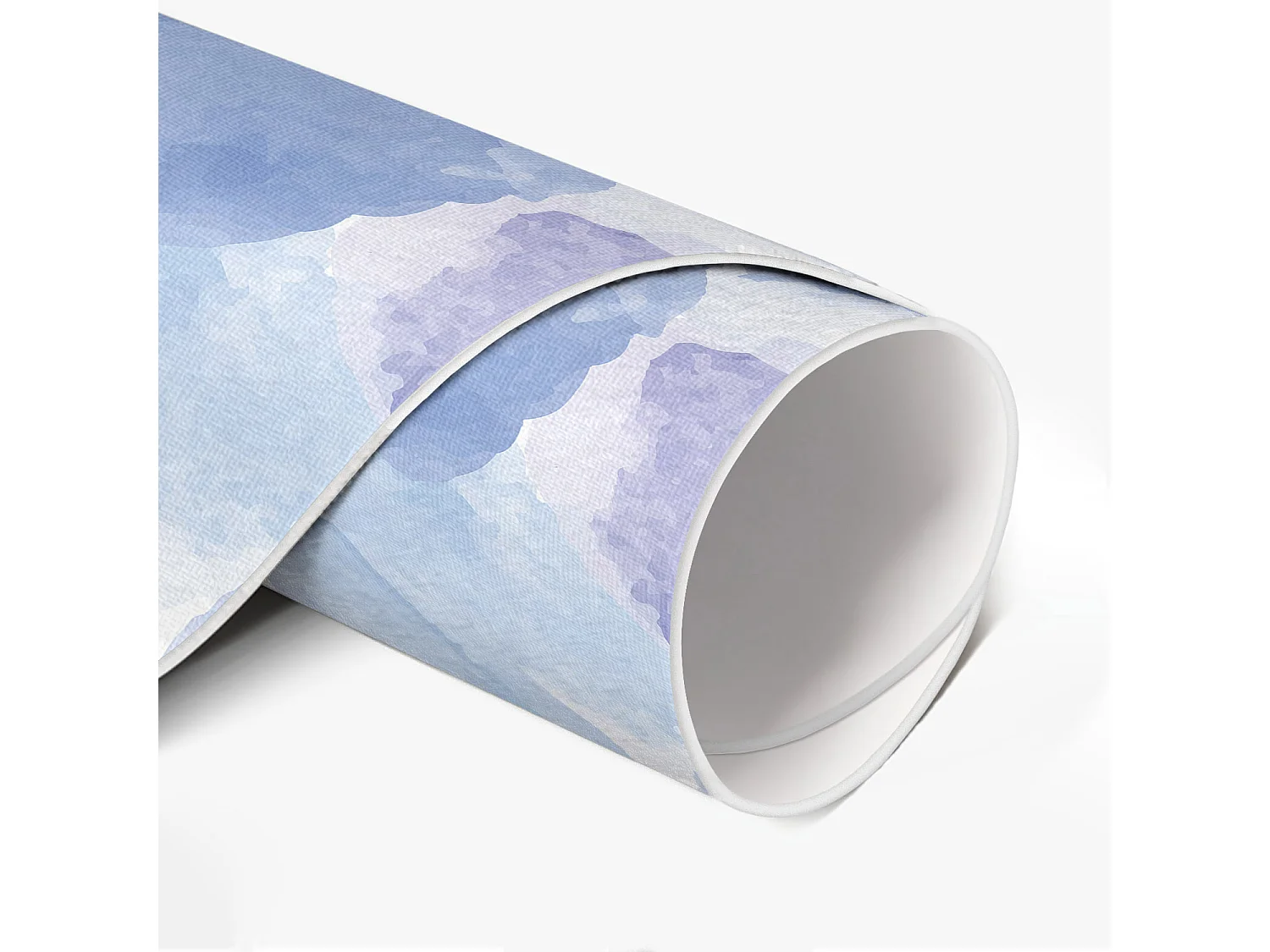 Vinylteppich für Zuhause, Innenteppich Aquarellflecken abstrakt 120 cm