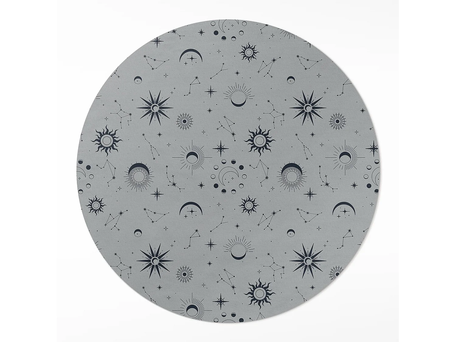 Vinyl-Teppich für Zuhause, Innenteppich, Weltraum, Monde, Sonnen, Sterne, Vintage, 80 cm