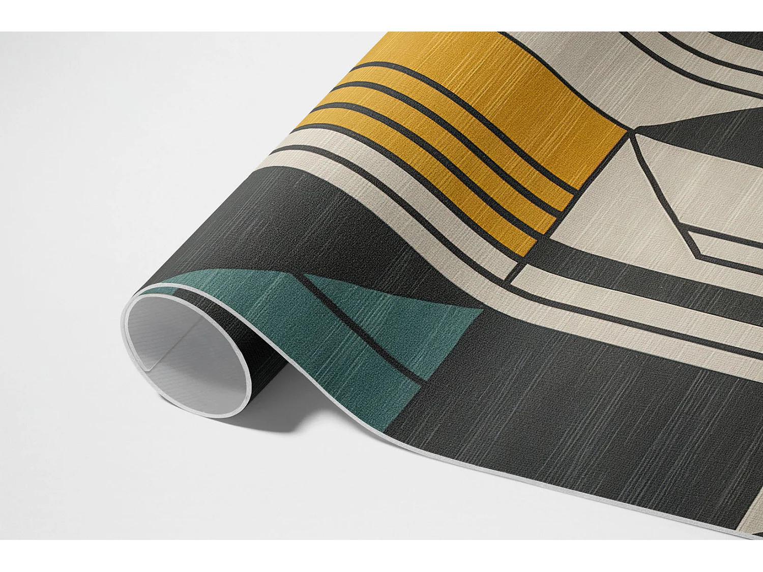 Vinylteppich für Zuhause, Innenteppich Geometrische Abstraktion – 60x90 cm