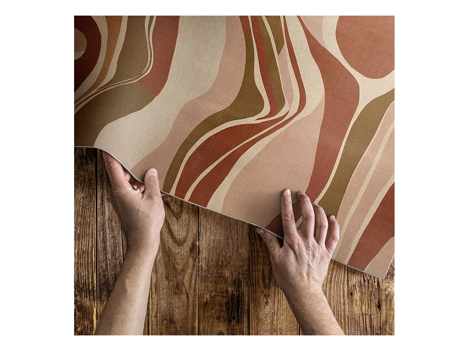 Tapis vinyle pour la maison, Moquette d'intérieur Taches abstraites - 140x210 cm
