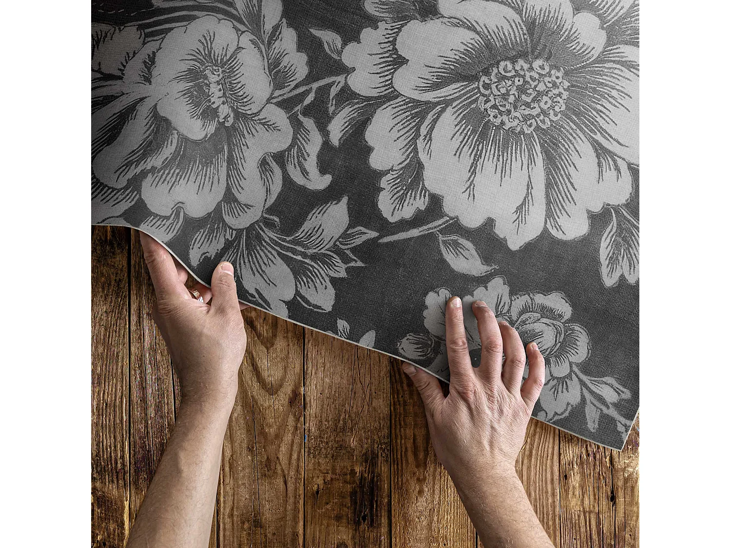 Tapis vinyle pour la maison, Moquette d'intérieur De subtils accents floraux - 80x120 cm