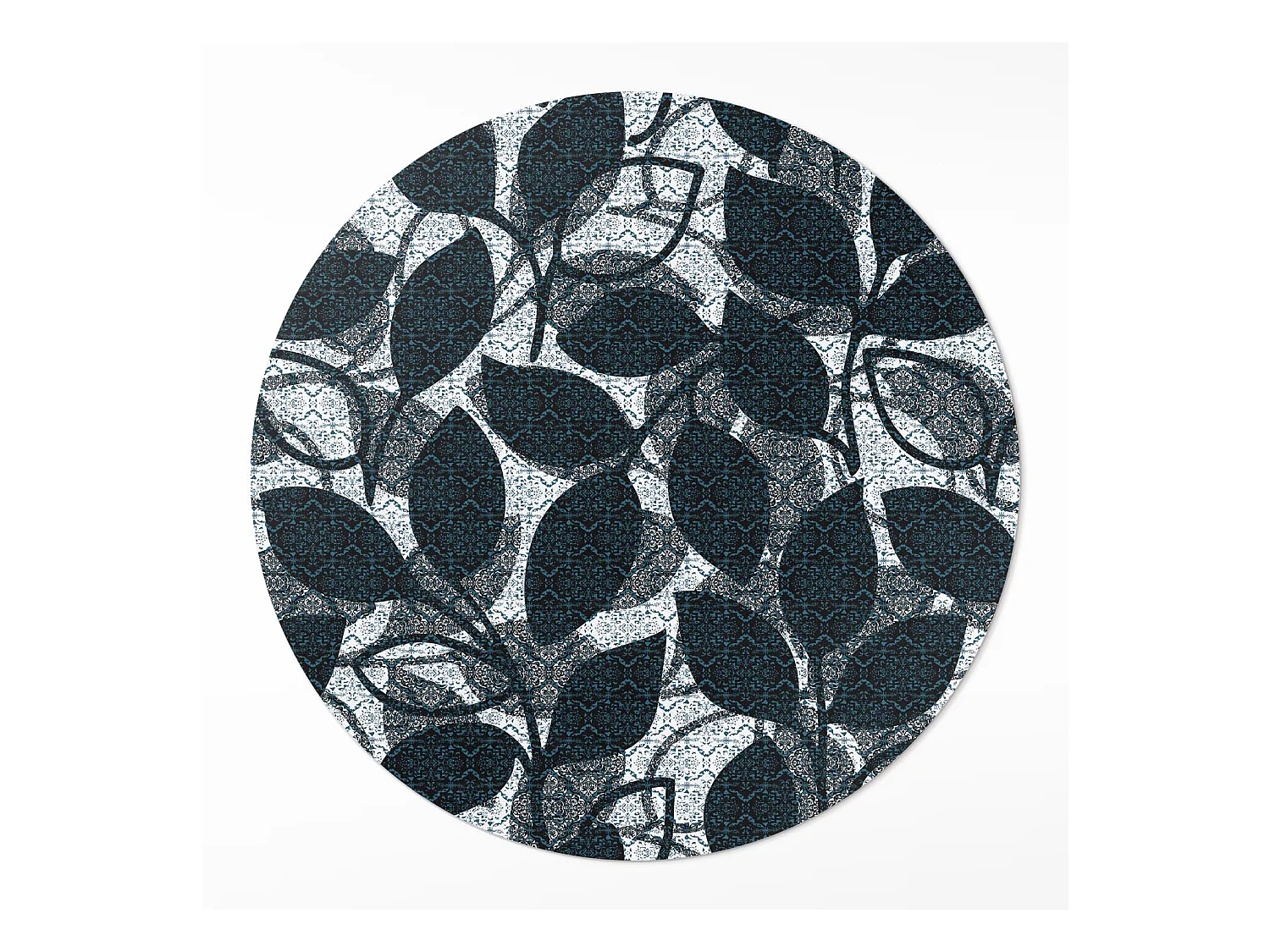 Tapis vinyle pour la maison, Moquette d'intérieur Modèle sans couture de brindilles, feuilles de plantes décoratives 70 cm
