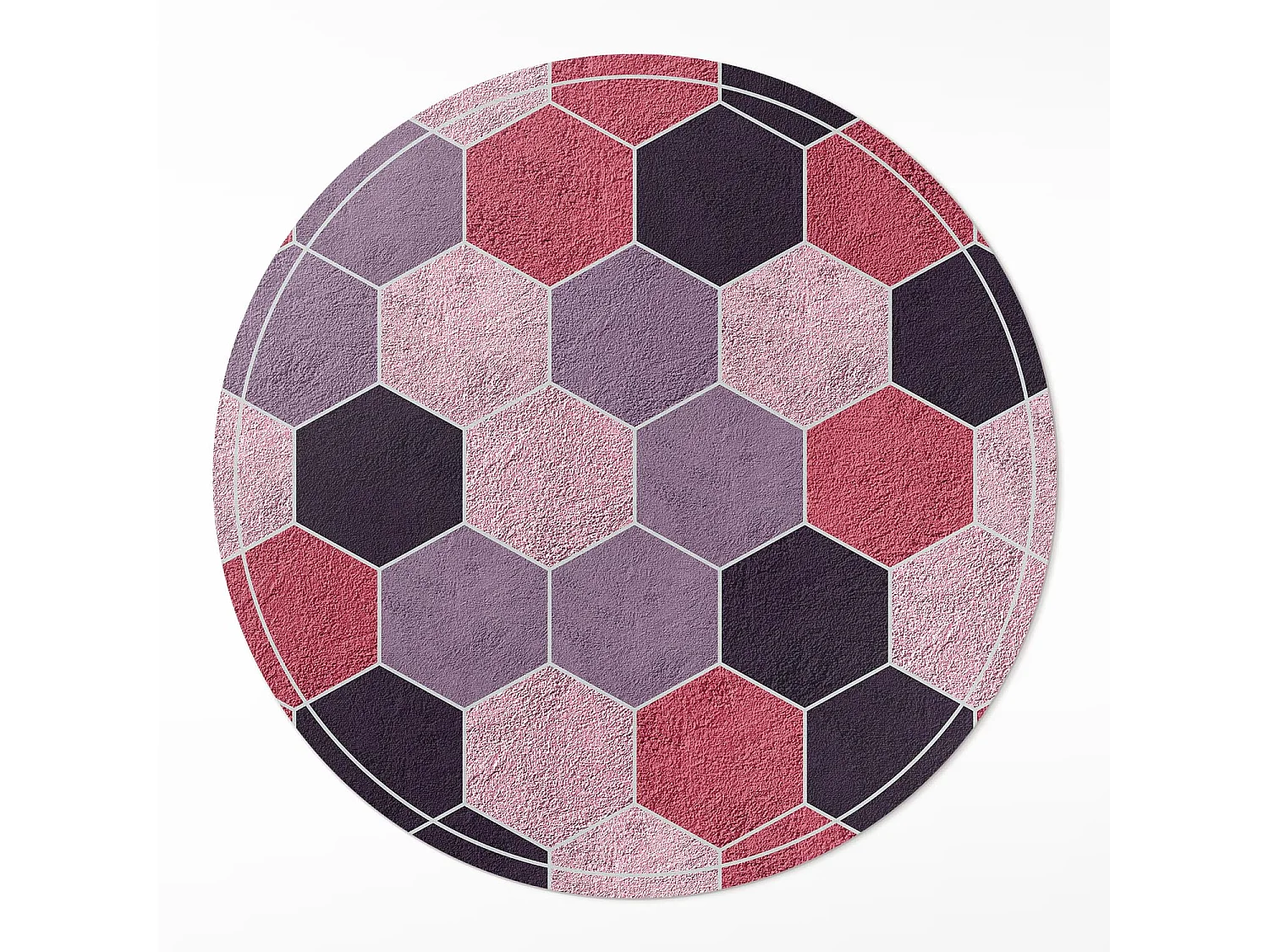 Vinyltapijt voor thuis, binnentapijt Pluche zeshoeken regelmatig geometrisch patroon 150 cm