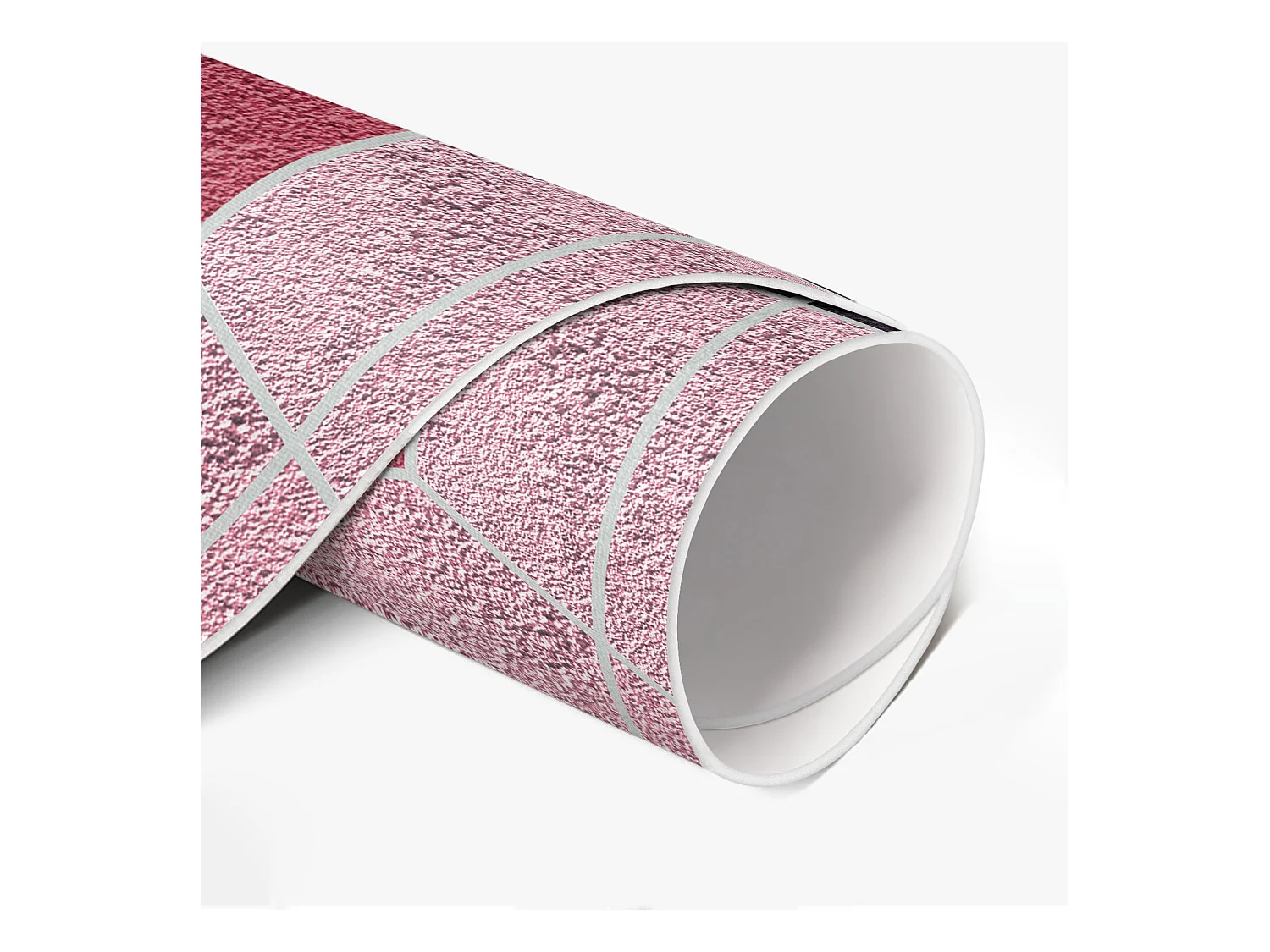 Vinyl-Teppich für Zuhause, Innenteppich, Plüsch-Sechsecke, regelmäßiges geometrisches Muster, 150 cm